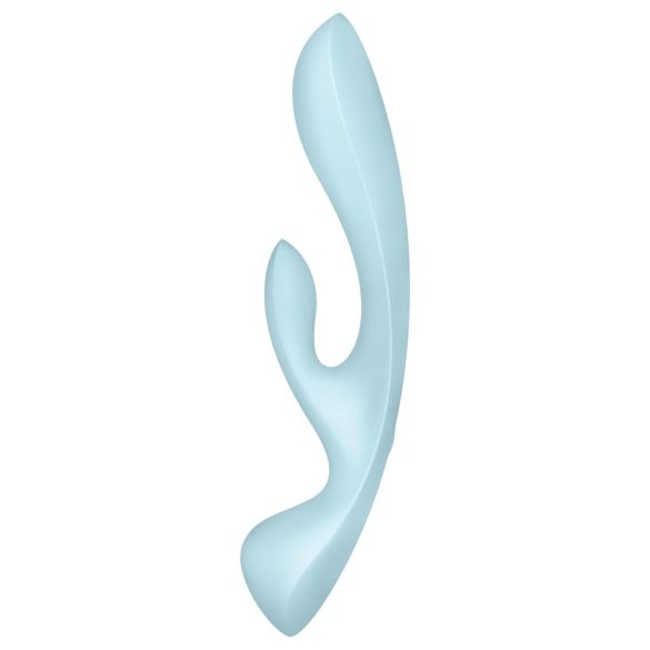 Satisfyer Triple Oh - vibrator met clitorisstimulator - oplaadbaar - blauw