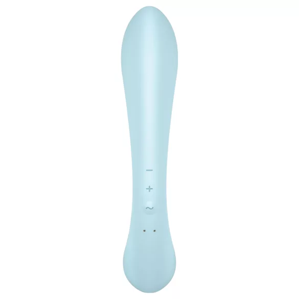 Satisfyer Triple Oh - oplaadbare vibrator met clitorisstimulator (blauw)