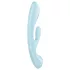 Satisfyer Triple Oh - oplaadbare vibrator met clitorisstimulator (blauw)