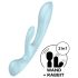 Satisfyer Triple Oh - vibrator met clitorisstimulator - oplaadbaar - blauw