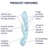 Satisfyer Triple Oh - Oplaadbare Vibrator met Clitorisstimulator (Blauw)