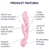 Satisfyer Triple Oh - vibrator met clitorisstimulator - oplaadbaar - roze