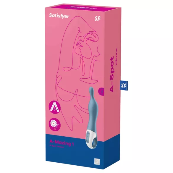 Satisfyer A-Mazing 1 - oplaadbare A‑spot vibrator (blauw)