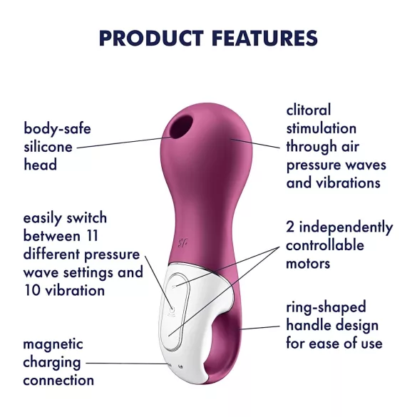 Satisfyer Lucky Libra - luchtdruk clitorisstimulator (paars)
