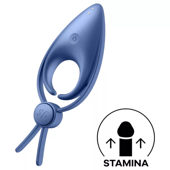 Satisfyer Sniper - vibrerende oplaadbare penisring - blauw
