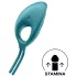 Satisfyer Swordsman - oplaadbare, vibrerende penisring (groen)