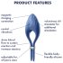 Satisfyer Duelist - oplaadbare vibrerende penisring (blauw)