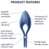 Satisfyer Duelist - oplaadbare vibrerende penisring (blauw)