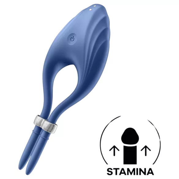 Satisfyer Duelist - oplaadbare vibrerende penisring (blauw)