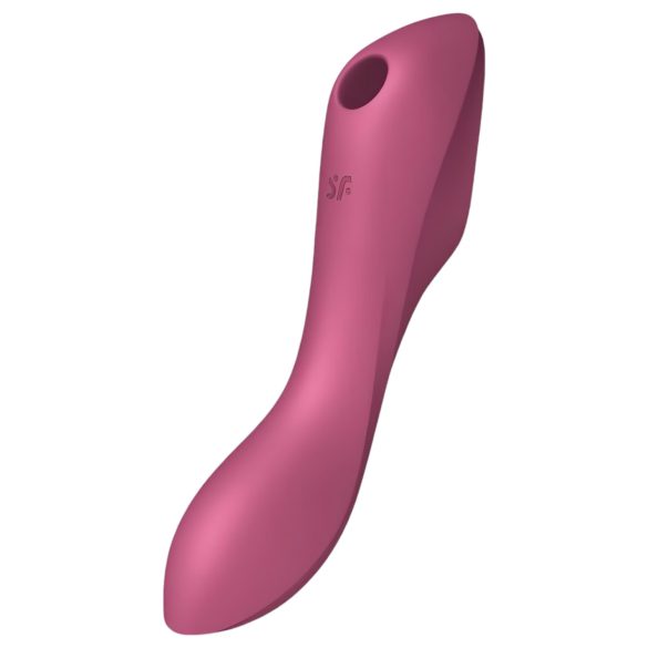 Satisfyer Curvy Trinity 3 - luchtdrukspeeltje en vibrator 2-in-1 (rood)