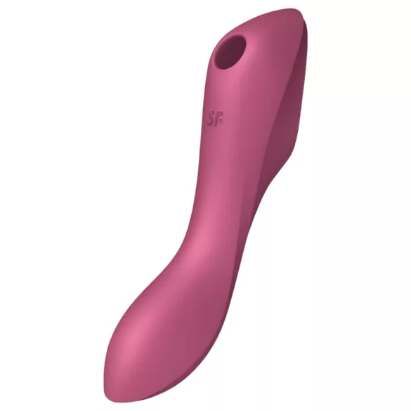 Satisfyer Curvy Trinity 3 - luchtdruk vibrator en stimulator - rood