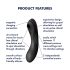 Satisfyer Curvy Trinity 4 - luchtdruk 2in1 vibrator (zwart)