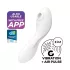Satisfyer Curvy Trinity 5+ - App-gestuurde 2-in-1 vibrator (wit)