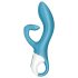 Satisfyer Embrace Me - oplaadbare rabbit vibrator - turquoise
