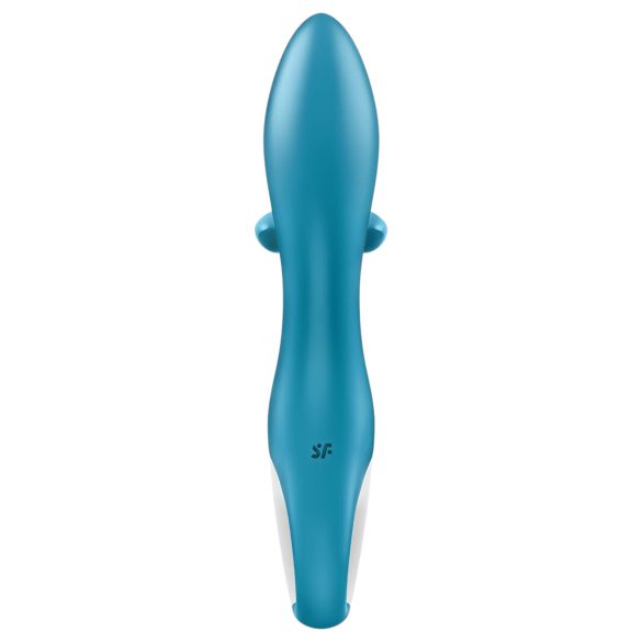 Satisfyer Embrace Me - oplaadbare rabbit vibrator - turquoise