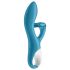 Satisfyer Embrace Me - oplaadbare rabbit vibrator - turquoise