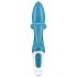 Satisfyer Embrace Me - oplaadbare rabbit vibrator - turquoise