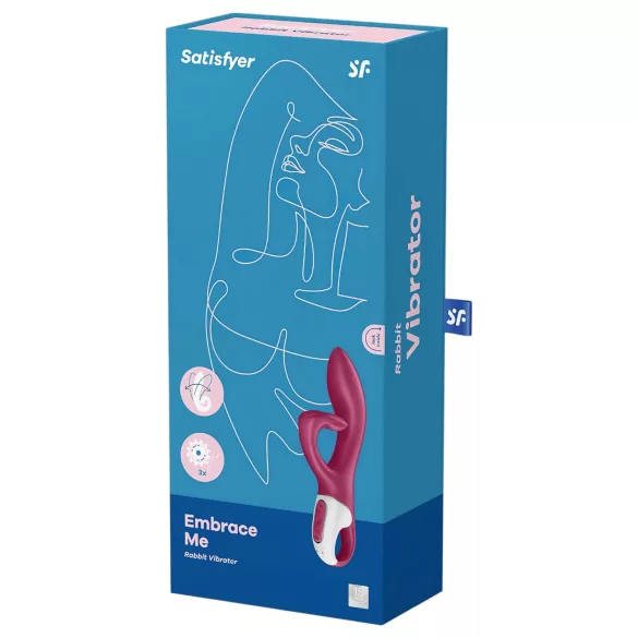 Satisfyer Embrace Me - oplaadbare, met clitorisstimulator uitgeruste vibrator (rood)