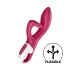Satisfyer Embrace Me - oplaadbare, met clitorisstimulator uitgeruste vibrator (rood)