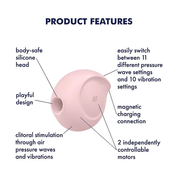 Satisfyer Sugar Rush - luchtdrukclitorisvibrator (roze)