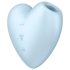 Satisfyer Cutie Heart - luchtdruk clitorisstimulator - oplaadbaar - blauw