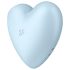 Satisfyer Cutie Heart - luchtdruk clitorisstimulator - oplaadbaar - blauw