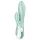 Satisfyer Air Pump Bunny 5 - App-gestuurde opblaasbare vibrator (muntgroen)