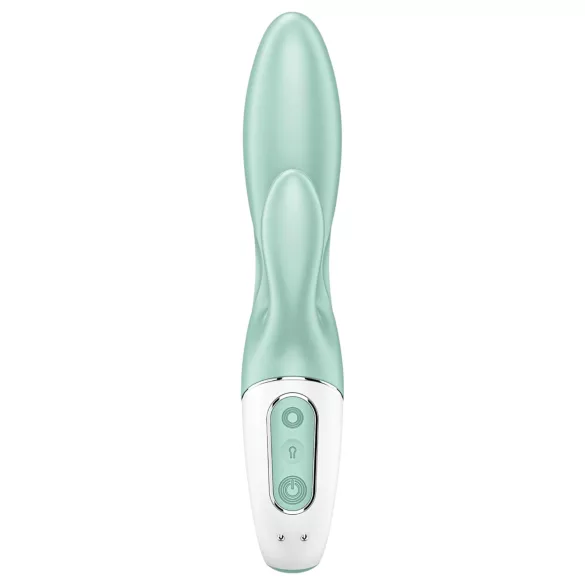 Satisfyer Air Pump Bunny 5 - App-gestuurde opblaasbare vibrator (muntgroen)