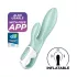 Satisfyer Air Pump Bunny 5 - App-gestuurde opblaasbare vibrator (muntgroen)