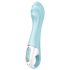 Satisfyer - luchtdruk vibrator - opblaasbaar, slim, blauw