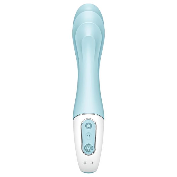 Satisfyer - luchtdruk vibrator - opblaasbaar, slim, blauw