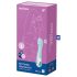 Satisfyer - luchtdruk vibrator - opblaasbaar, slim, blauw