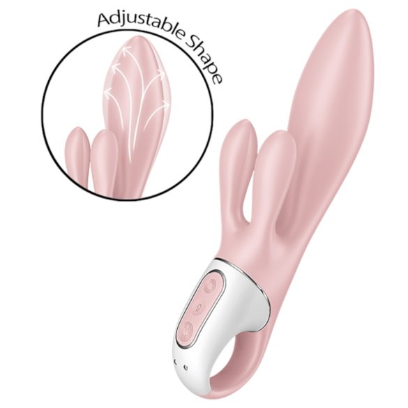 Satisfyer Air Pump Bunny 3 - opblaasbare vibrator - roze