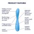 Satisfyer G-spot Flex 4 - slimme G-spot vibrator (turkoois)