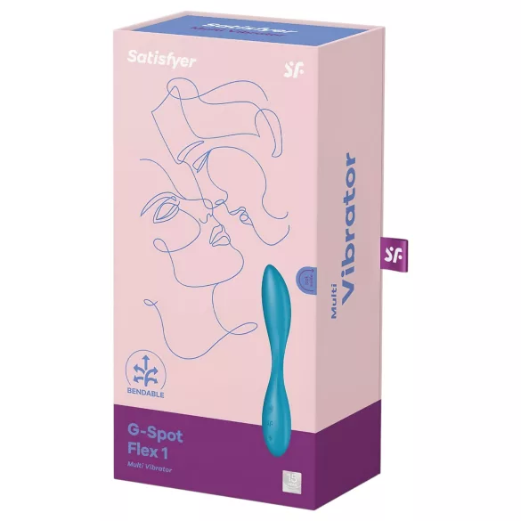 Satisfyer - G-spot vibrator - flexibel, oplaadbaar, waterdicht - groen