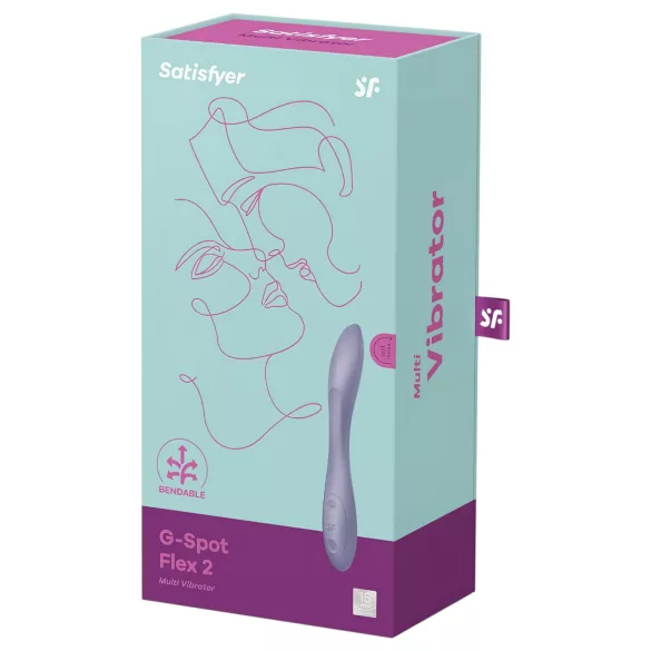 Satisfyer - G-spot vibrator - flexibel, oplaadbaar, waterdicht - paars