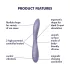 Satisfyer - G-spot vibrator - flexibel, oplaadbaar, waterdicht - paars