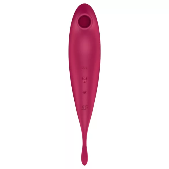 Satisfyer Twirling Pro - clitoris vibrator 2-in-1 - rood