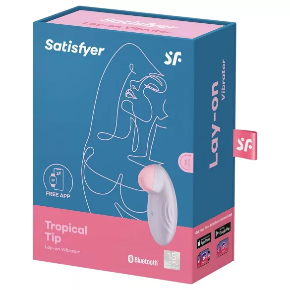 Satisfyer Tropical Tip - App-gestuurde clitoristriller (paars)