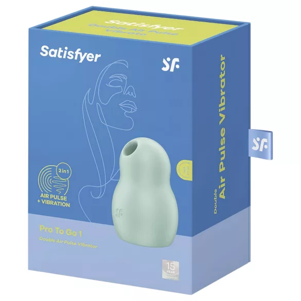 Satisfyer Pro To Go 1 - oplaadbare luchtdruk‑clitorisstimulator (mint)