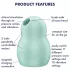 Satisfyer Pro To Go 1 - oplaadbare luchtdruk‑clitorisstimulator (mint)