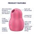 Satisfyer Pro To Go 1 - Oplaadbare luchtdruk clitoris stimulator (rood)
