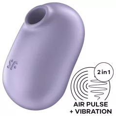   Satisfyer Pro To Go 2 - luchtdruk clitorisstimulator - oplaadbaar - paars