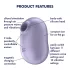 Satisfyer Pro To Go 2 - luchtdruk clitorisstimulator - oplaadbaar - paars