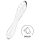 Satisfyer Dazzling Crystal 1 - dubbelzijdige glazen dildo (transparant)