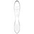 Satisfyer Dazzling Crystal 1 - dubbelzijdige glazen dildo - transparant