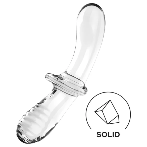 Satisfyer Double Crystal - dubbele dildo - glas - transparant