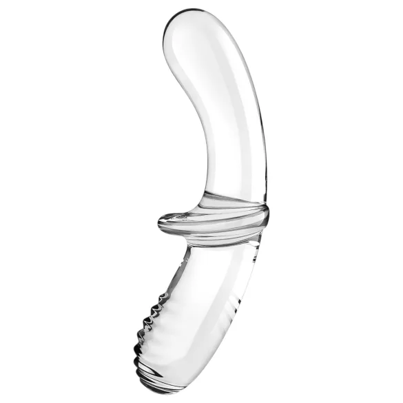 Satisfyer Double Crystal - dubbele dildo - glas - transparant