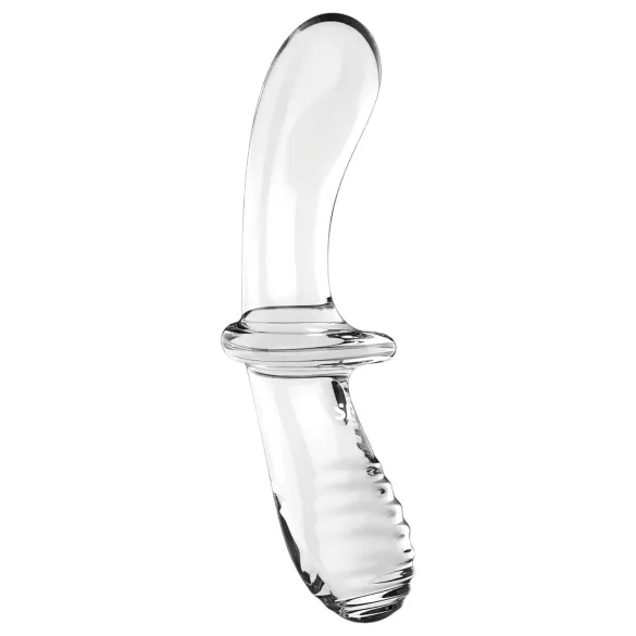 Satisfyer Double Crystal - dubbele dildo - glas - transparant
