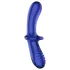 Satisfyer Double Crystal - dubbele dildo - glas - blauw